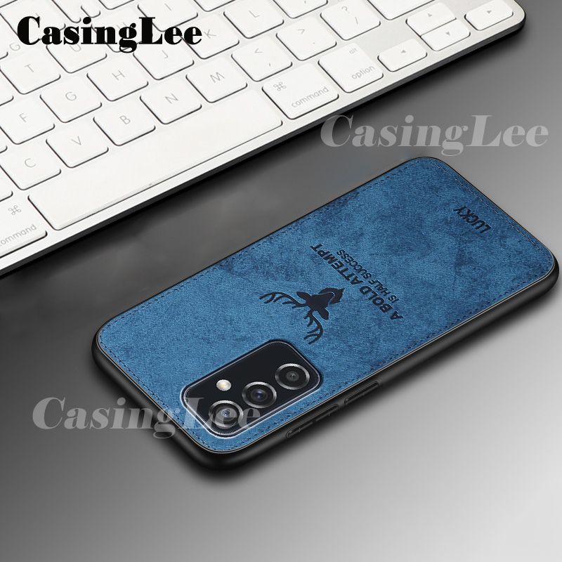 Casinglee for Samsung Galaxy A13 5G Case Slim Hybrid matte Deer Elk Design Cloth Back cover for Samsung A13 5G Phone cases For girls and Boys