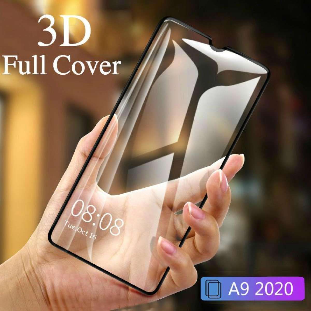 OPPO A9 2020/ A5 2020 Screen Protector Full Cover Tempered Glass Film 9D Protective Glass