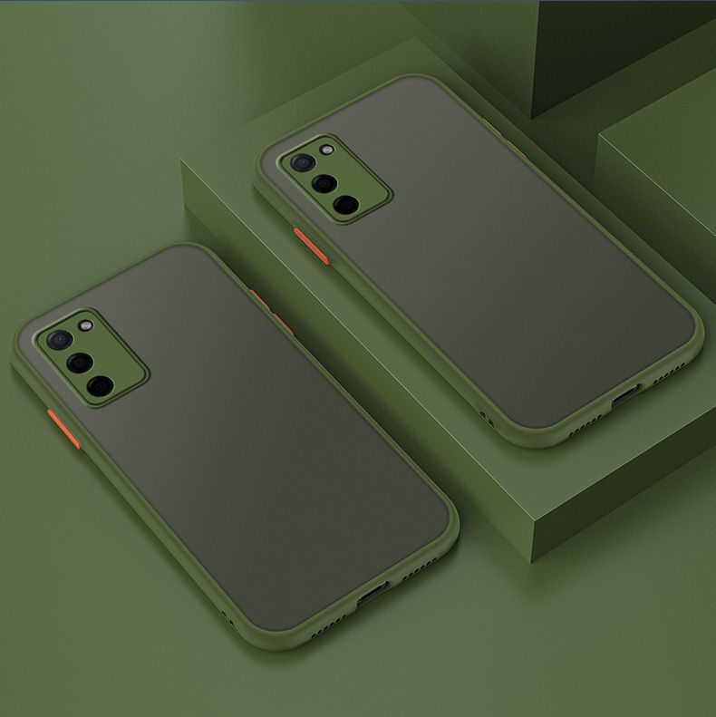 For Samsung Galaxy A02s Back Cover [Camera Lens Protection] Luxury Translucent Matte Protective Case Soft Silicone Bumper Shockproof Mobile Phone Cases