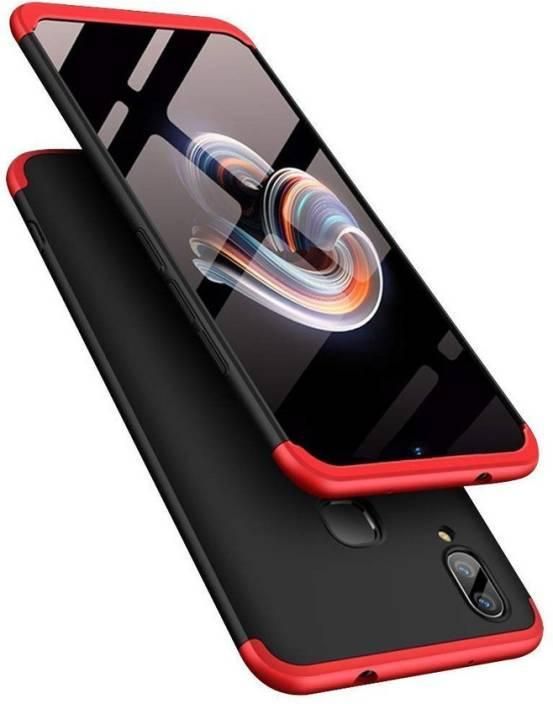 Vivo Y91 360 Degree Gkk Phone Back Cover - Black & Red