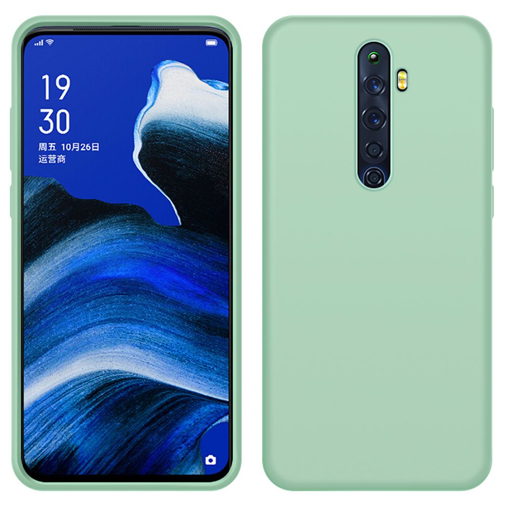 For OPPO Reno 2Z Slim Liquid Silicone Soft Gel Rubber Shockproof Anti-Scratch Protective Case Cover