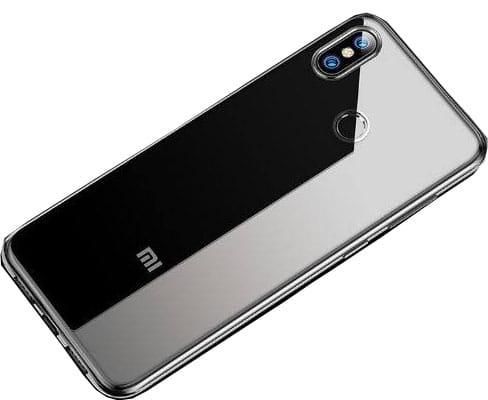 Tempered Glass Back Case for Mi Max 3-Black