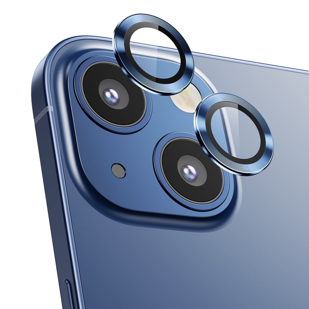 Camera Lens Protector Ring Alloy Glass For_iPhone_13_Mini Ultra-thin Aviation Alloy Lens Film Rear Camera Scratch-resistant Tempered Protector Film