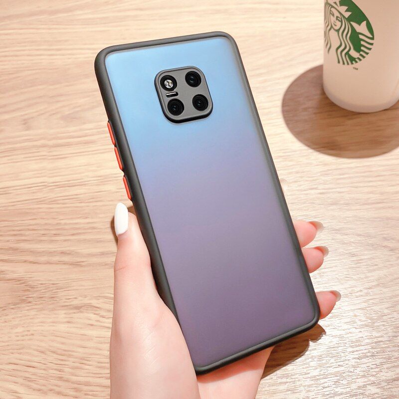 Case For Huawei Mate 20 Pro Shockproof Matte Soft Edge Simple Candy Color Cover For Huawei Mate 20 Pro Top Quality Cartoon Case