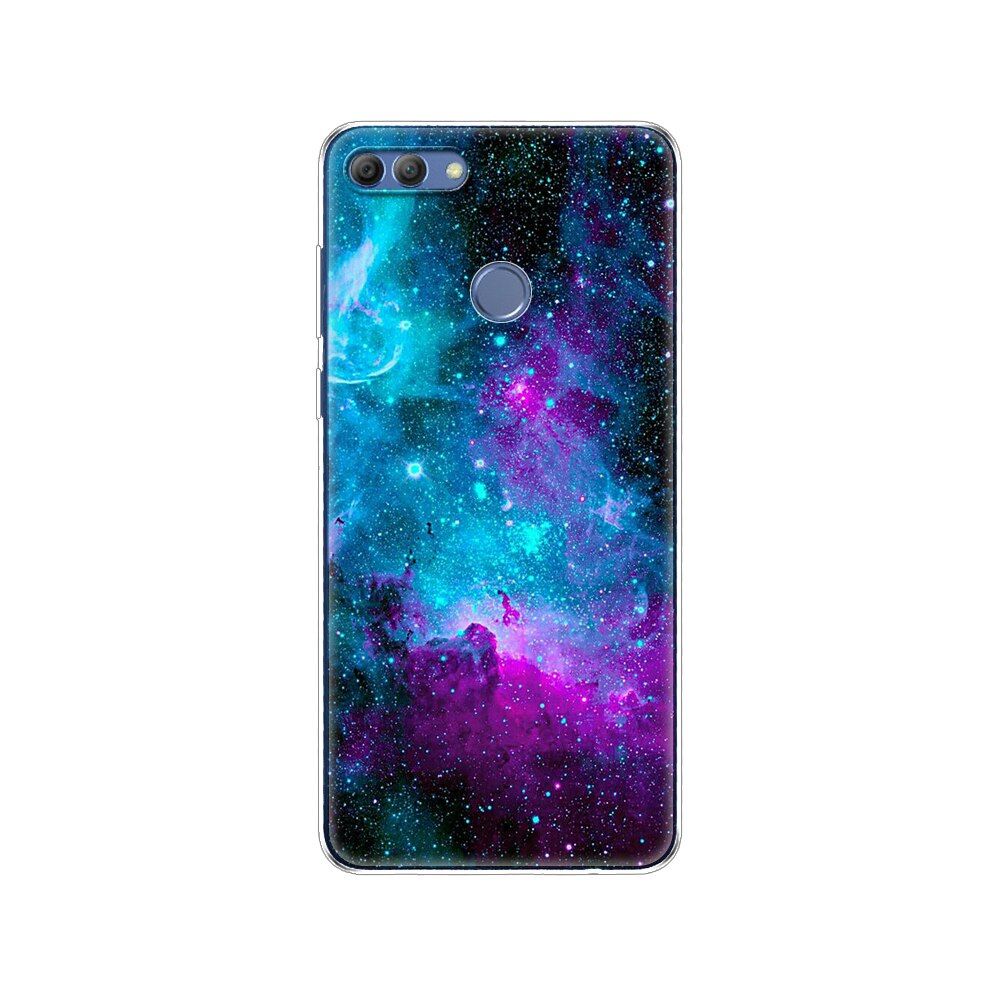 For Huawei P Smart 2018  phone case protective 7S soft tpu silicone back cover 360 full protection printed transparent coating