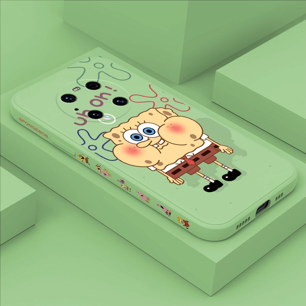ZeroQiQi for Huawei Mate 40 Pro Case Cartoon Anime Side Printing Cases Soft Liquid Silicone Phone Cover