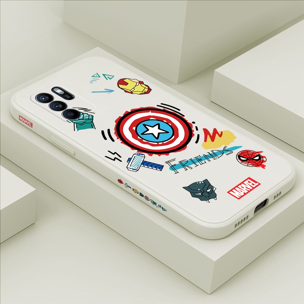 ZeroQiQi for OPPO Reno6 Z 5G Case Cartoon Anime Icon Phone Cover Soft Full Lens Protection Casing Ultra Thin Soft Liquid Silicone Phone Cases