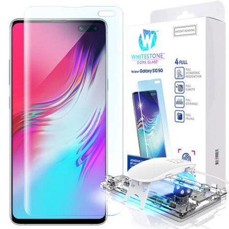 Samsung Galaxy s10 5G UV Glue Adhesive Curved Edge to Edge Full Coverage Tempered Glass Protective Screen Guard-Transparen