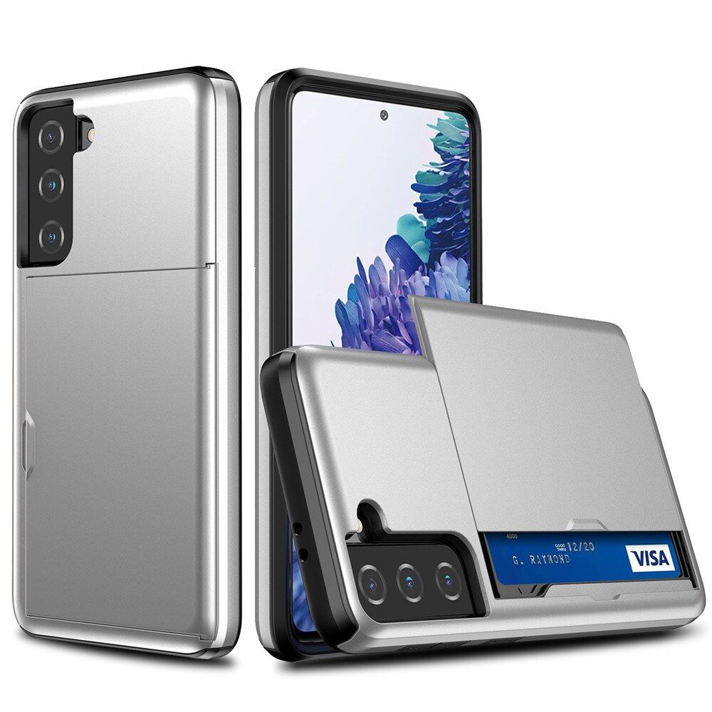 For Samsung S21 Plus Case Galaxy S30 Ultra Cover Hybrid Tough Slide Wallet Card Armor Case For Samsung S21 Ultra S30 Plus Case