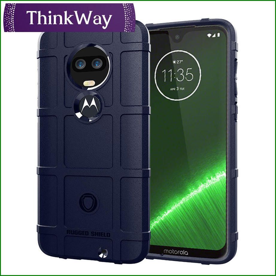 Carbon Fiber Heavy Duty Lightweight Slim 2 in 1 Full Body Protection Shockproof Case Silicone Back Anti-Fingerprint Thin Silky Shockproof Case For MOTO G Power & MOTO G8 Power Lite