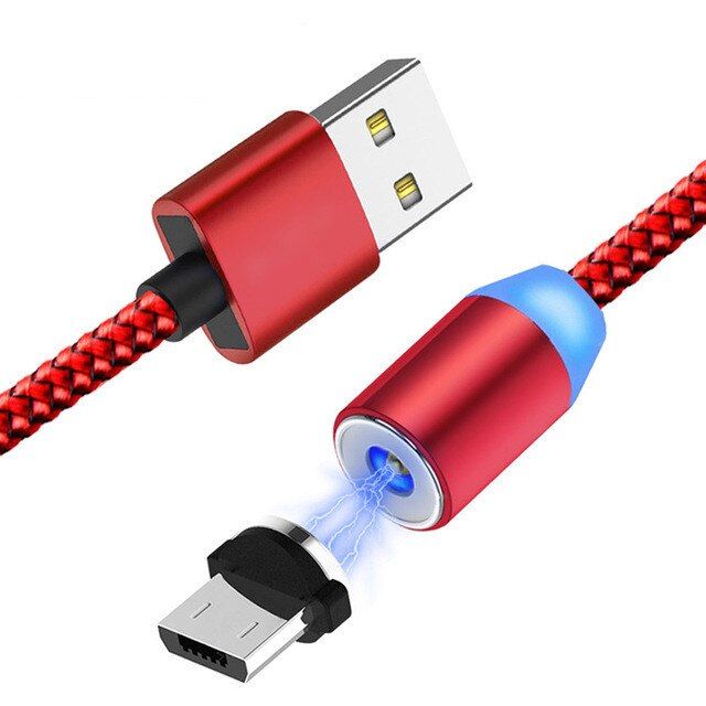 1M Magnet Charging Cable for Samsung A8 A50 Honor 9X HTC U11 U19e Desire 19+ LG Stylo 5 G8 G7 Thinq G6 Q9 Magnetic Type C Cable