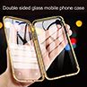 Double-side Ted Glass Magnetic Phone Case Cover for iPhone 7 8 11 Pro XR