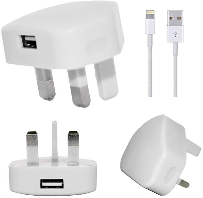 Travel Home fast Wall Charger for iPhone X 8 Plus 7 6S 5S 3pin Plug
