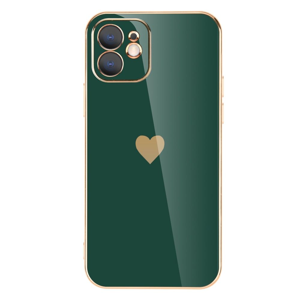 Plating Case For iPhone 12 11 13 Pro Max Cover Electroplated Love Heart Case For iPhone 11 Pro Max Mini XR XS Max X 8 7 6 s Plus