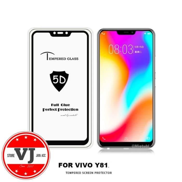 Vivo Y81 - 5D Tempered Glass Screen Protector - Transparent