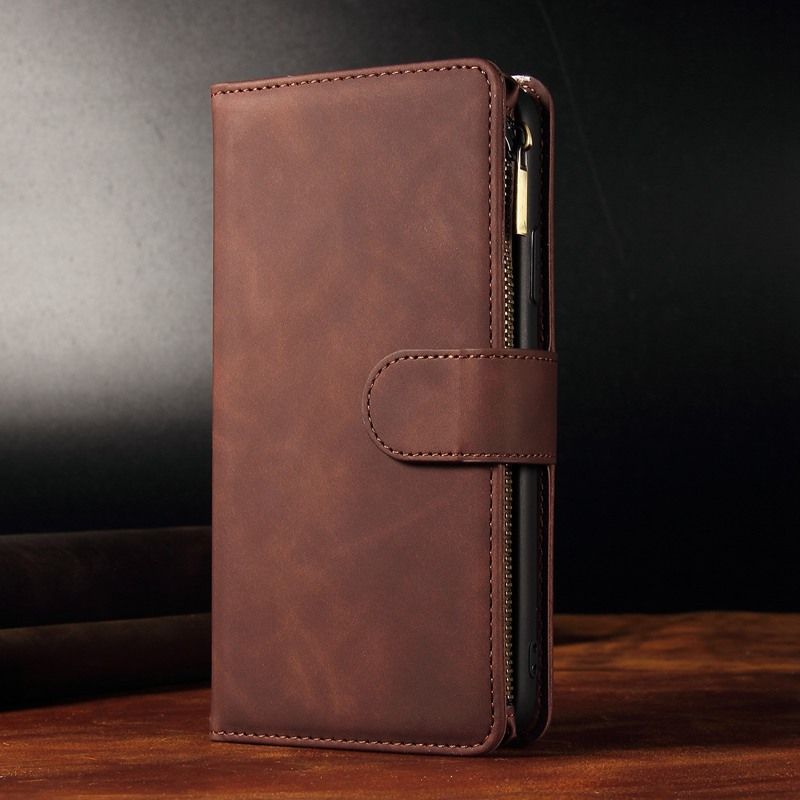 For Samsung Galaxy A50S/A30S/A20S/A10S/A10/A20/A30/A50/A70 Case,Luxury Business Style PU Leather Flip 6 Card Slots Wallet Zipper Cover Phone Case