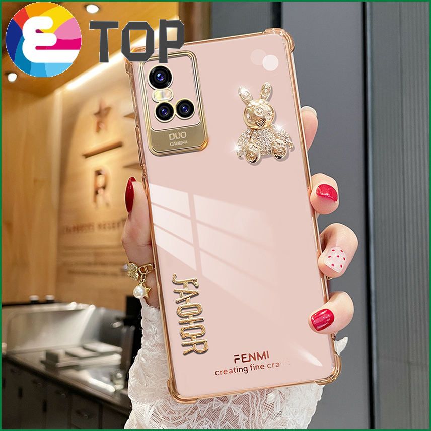 Suitable for vivos10 mobile phone shell female s9 shell vivos9e new s5 lens all-inclusive s7 cartoon cute s6