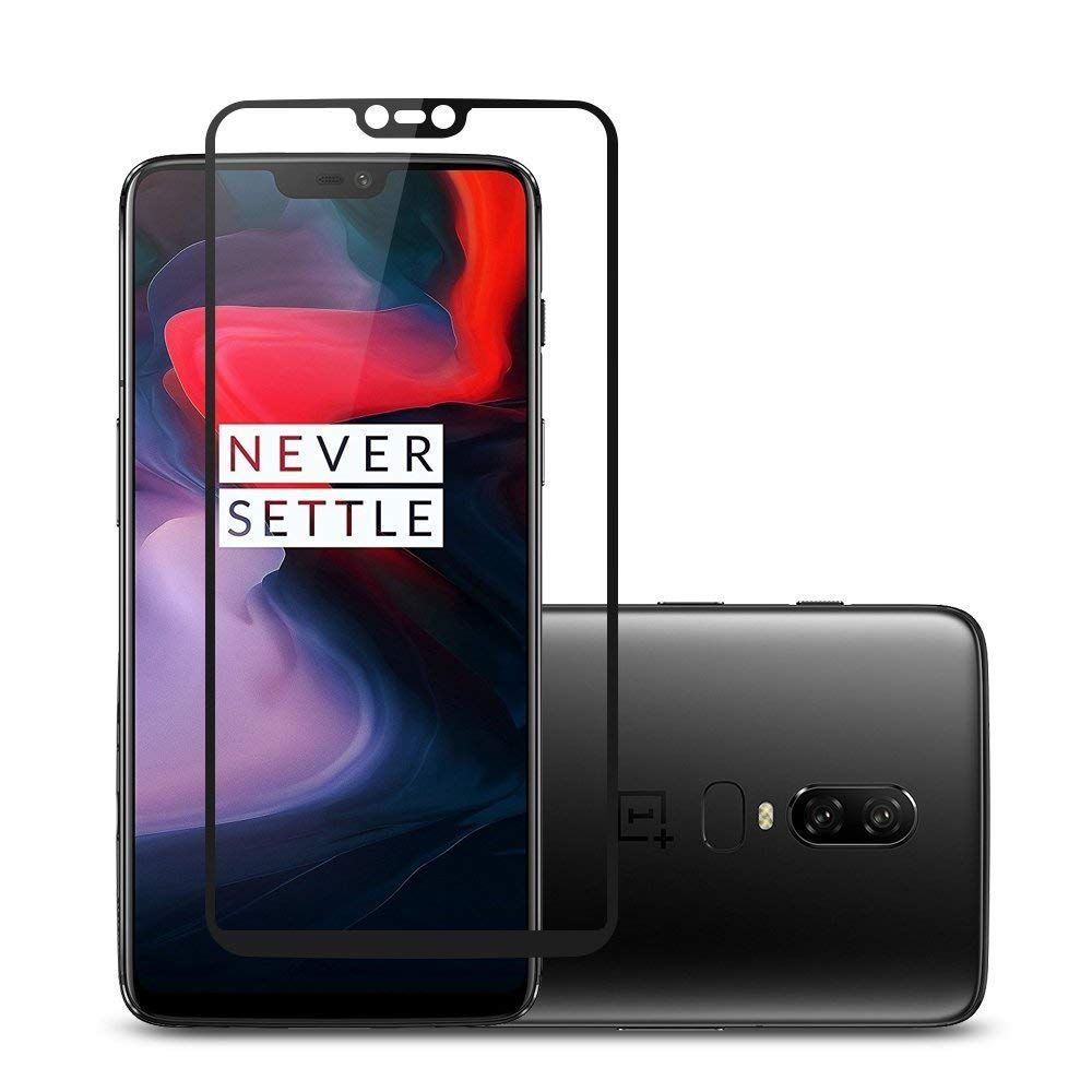 One plus 6 Tempered Glass Screen Protector 6D/9D/11D - Black