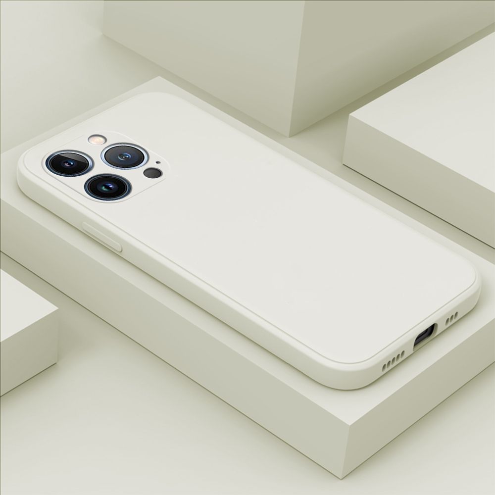 Hontinga for iPhone 13 Pro Case Thin Soft Luxury Square Liquid Silicone Phone Case Candy Cover