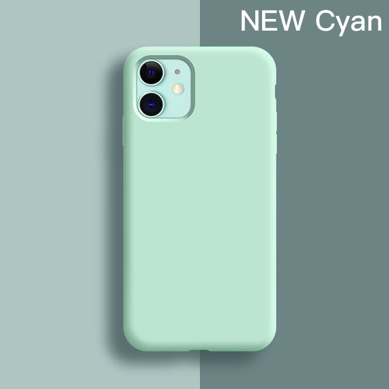 Thin Soft Case For iPhone 7 8 6 6s Plus SE2  Liquid Silicone Cover Candy Coque Capa For iPhone X Xs 11 12 13 Pro Max XR