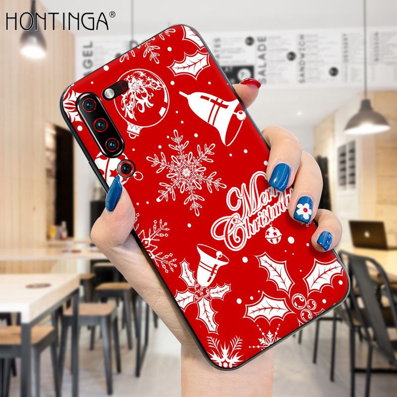 Hontinga for Lenovo Z6 Pro Case Merry Christmas Gifts for Girls Boys Phone Cover Shockproof Soft Silicone TPU Cases