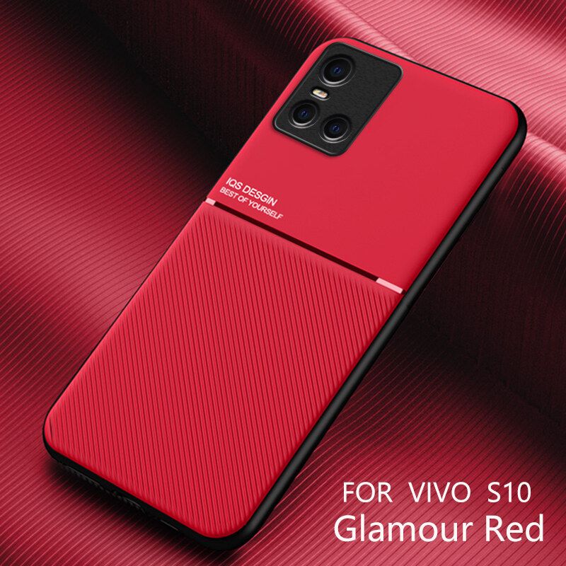 Case For Vivo S10 Casing Anti-fall Soft Non-slip Silicone Grain Back Cover
