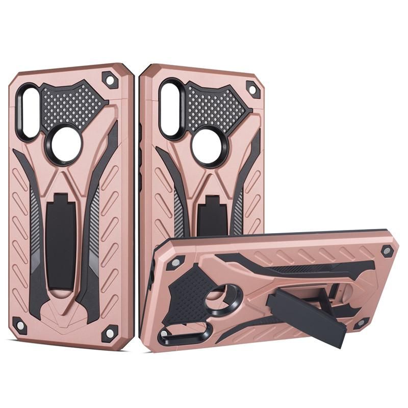 Armor Case For Xiaomi Redmi 7 Shockproof Anti-Fall Silicon Case Kickstand TPU Cover Shell