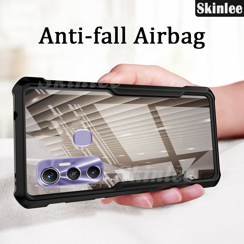 Phone case for Infinix Hot 11 Back Cover Transparent clear Airbag protector Soft Frame Hard Armor Cover Infinix Hot11 Phone cases