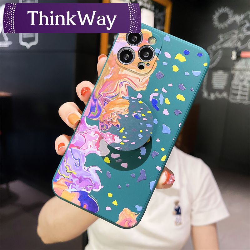 Case VIVO Y51  Y72 Y12 Y30 Y31 Y53 Y91C Y91 Y20 Y12S Y17 Y93 Y50 Y20S Y51A Y30i Y12i Y15 Y95 Y11 Y20i Y90 Y91i U10 Y70 Y1S Z3 New Watercolor Phone Case Cover With Stand