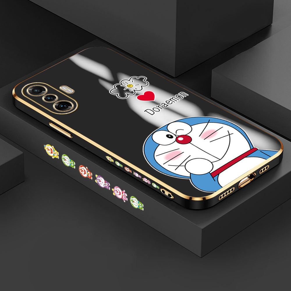 Jizetin (Free Lanyard) Xiaomi Poco F3 GT / Redmi K40 Gaming Case Cute Jingle Cat Luxury 6D Plating Soft Casing Silicone Ultra Thin Phone Cover