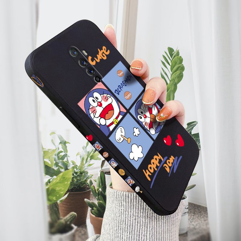 AMORVOR for Realme X2 Pro Back Cover Cute Happy Cartoon Side design Soft Case Multicolor Liquid Silicone Phone Cases