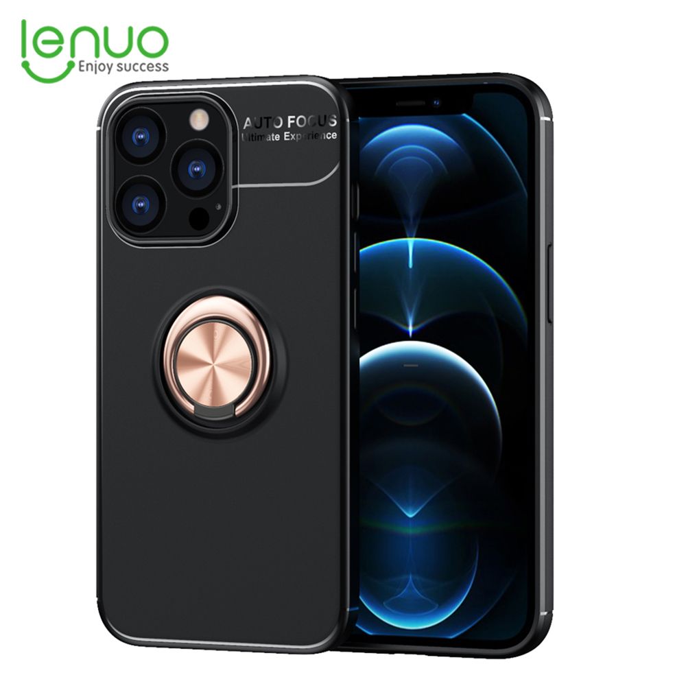 Lenuo for Apple iPhone 13 Pro Ring Stand TPU Soft Case