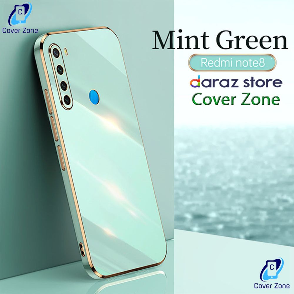 For Xiaomi Redmi Note 8 Luxury 6D Plating Soft Casing Silicone Square Frame Phone Case For redmi note 8 Back Cover - à¦®à§‹à¦¬à¦¾à¦‡à¦² à¦«à§‹à¦¨ - Phone - Phone - Phone Back Cover