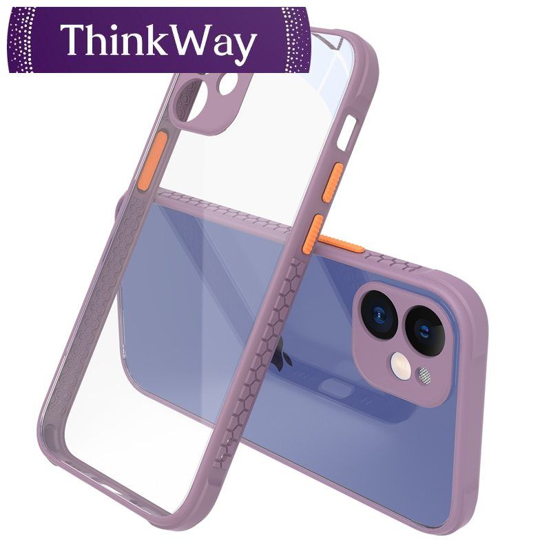 Shockproof Armor Case For iPhone 13 12 Mini 11 Pro Xs Max XR X 6 7 8 Plus SE 2 Luxury Frame Clear Acrylic Silicone Cover Fundas