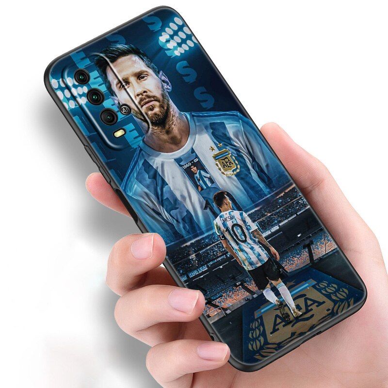 Football star player Silicone Phone Case For Xiaomi Redmi Note 10 10T 10S 9S 8T 9 8 7 Pro Max 8A 9A 9C 9T Black Soft Cover Coque