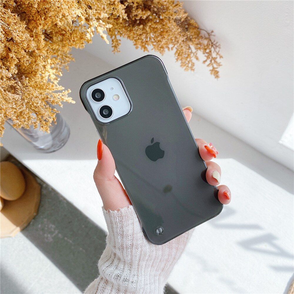 Ultra Thin Frameless Case For iPhone 13 12 11 Pro Max XR X XS 7 8 Plus SE 2 Mini Simper Shockproof Clear Soft Slim Cover Fundas