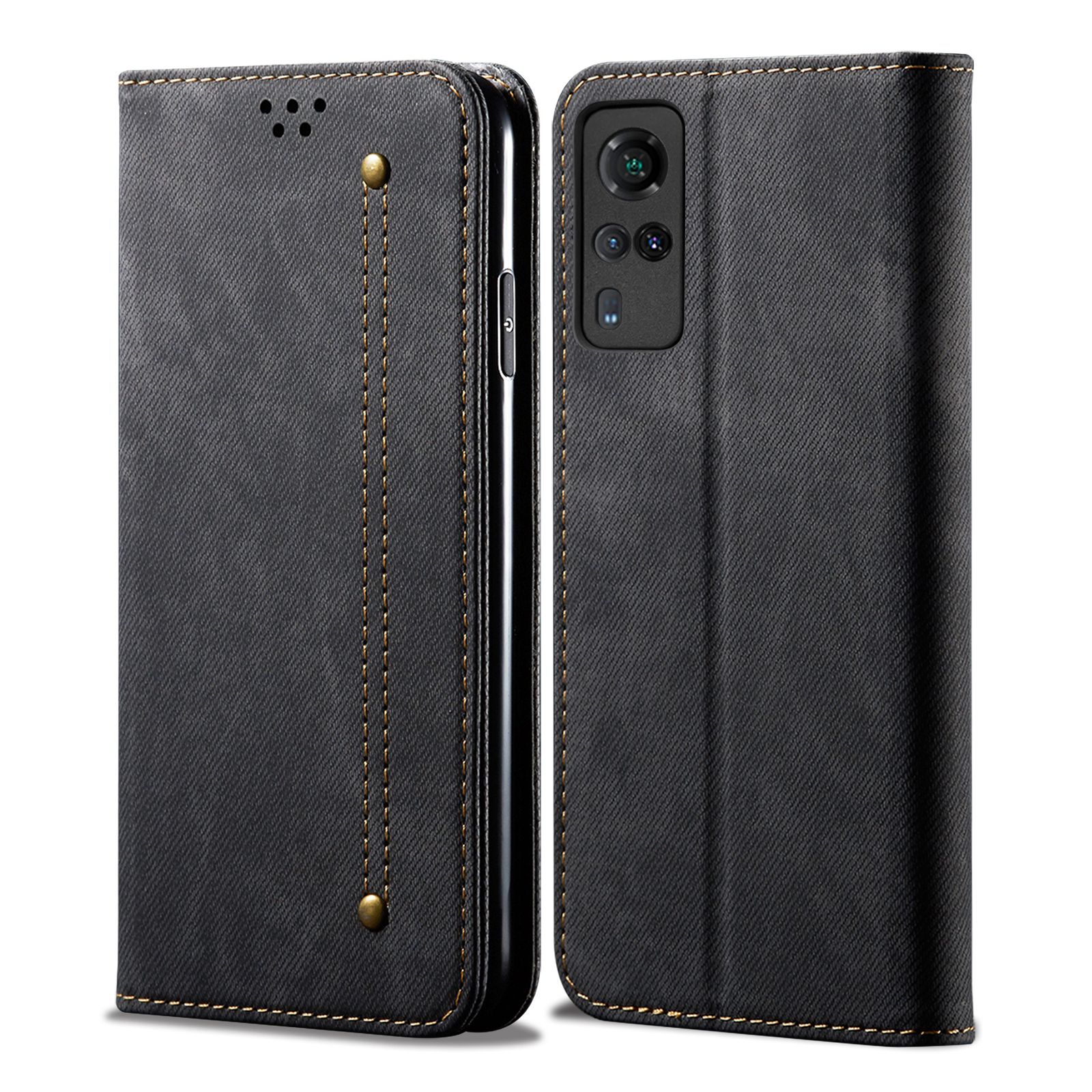 Luxury Retro Slim Leather Flip Cover For Vivo Y51 2020 Case Wallet Card Stand Magnetic Book Cover