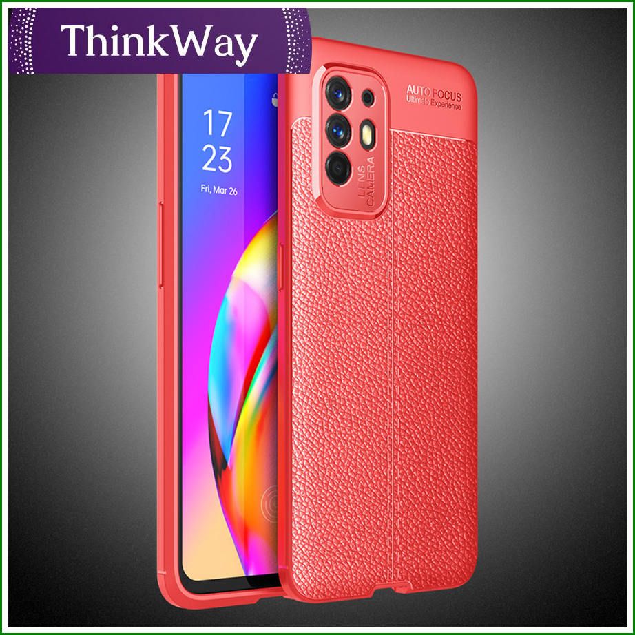 Case Armor Carbon Fiber TPU Soft Silicone Casing Back Cover Phone Case For OPPO A94 4G/F19 Pro/Reno5F & OPPO A94 5G/F19 Pro+ 5G/Reno5Z 5G
