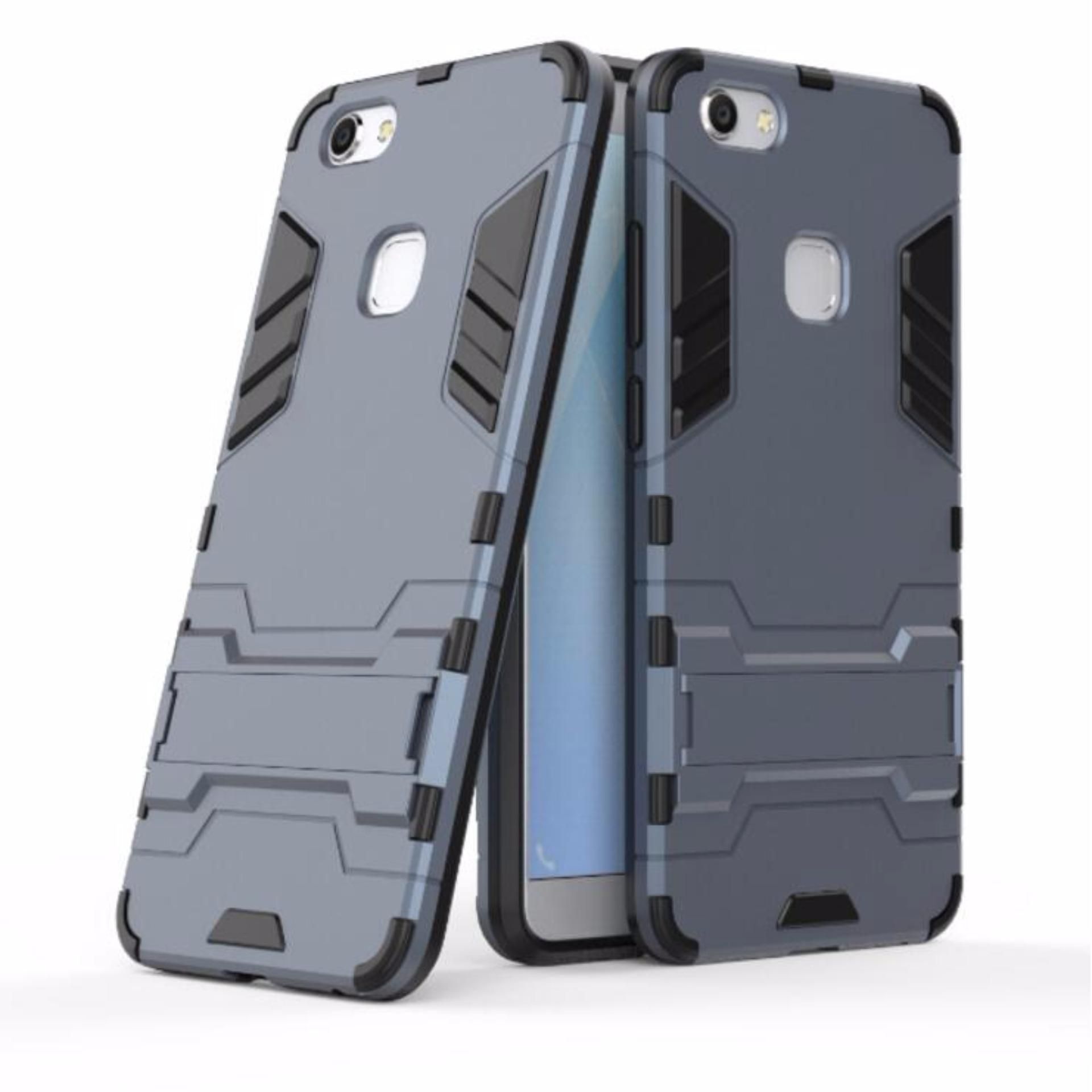 Vivo V7 Plus Armor Shockproof Phone Back Cover - Blue