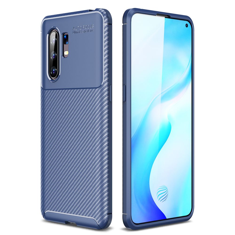 For VIVO X30 Case Soft Back Cover Anti-knock TPU Bumper Carbon Fiber Phone Case