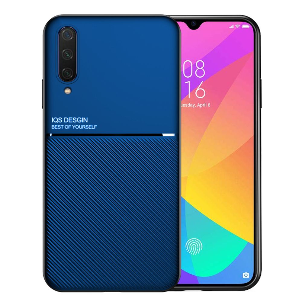 Texture Silicone Car Magnetic Case For Xiaomi Mi 9 Lite Soft TPU Protection Cover