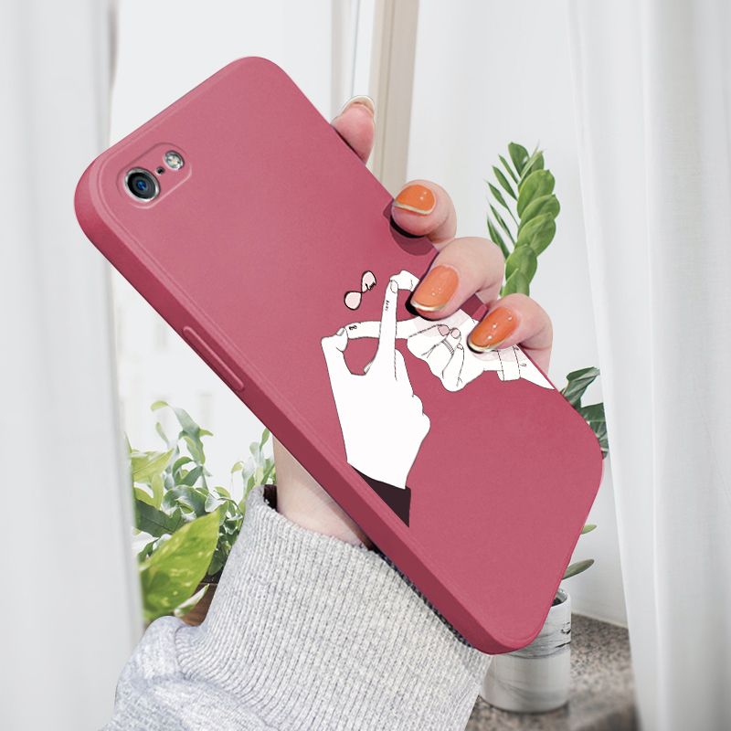 AMORVOR for iPhone 5 5S Back Cover Love Infinity Side design Soft Case Liquid Silicone Phone Cases