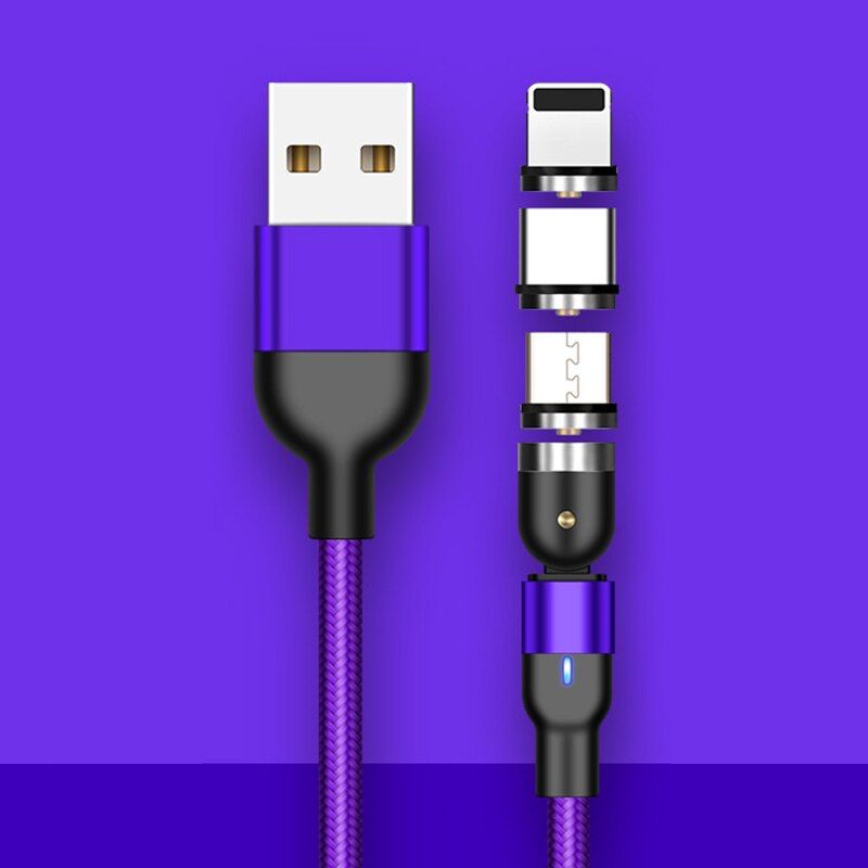 Conexcle Magnetic USB Charging Cable Micro USB Cable for iPhone Samsung USB Type C Magnetic Charger Cable Mobile Phone Cables