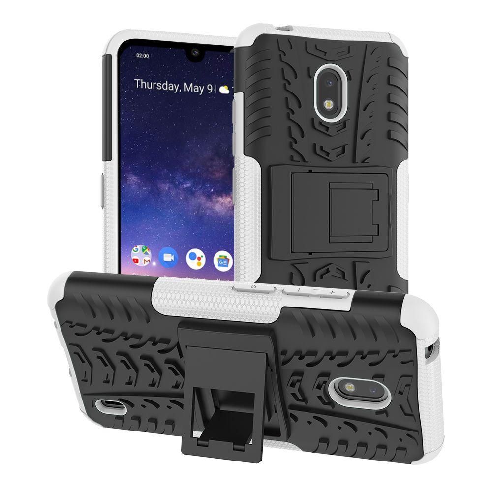 For Nokia 2.2 Heavy Duty Armor Tough Hybrid Shockproof Dual Layer Kickstand Protective Case Cover