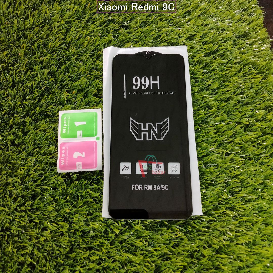 For Xiaomi Redmi 9C - Rinbo 6D Full Cover Glass HD Clear Scratchproof Tempered Glass Screen Protector