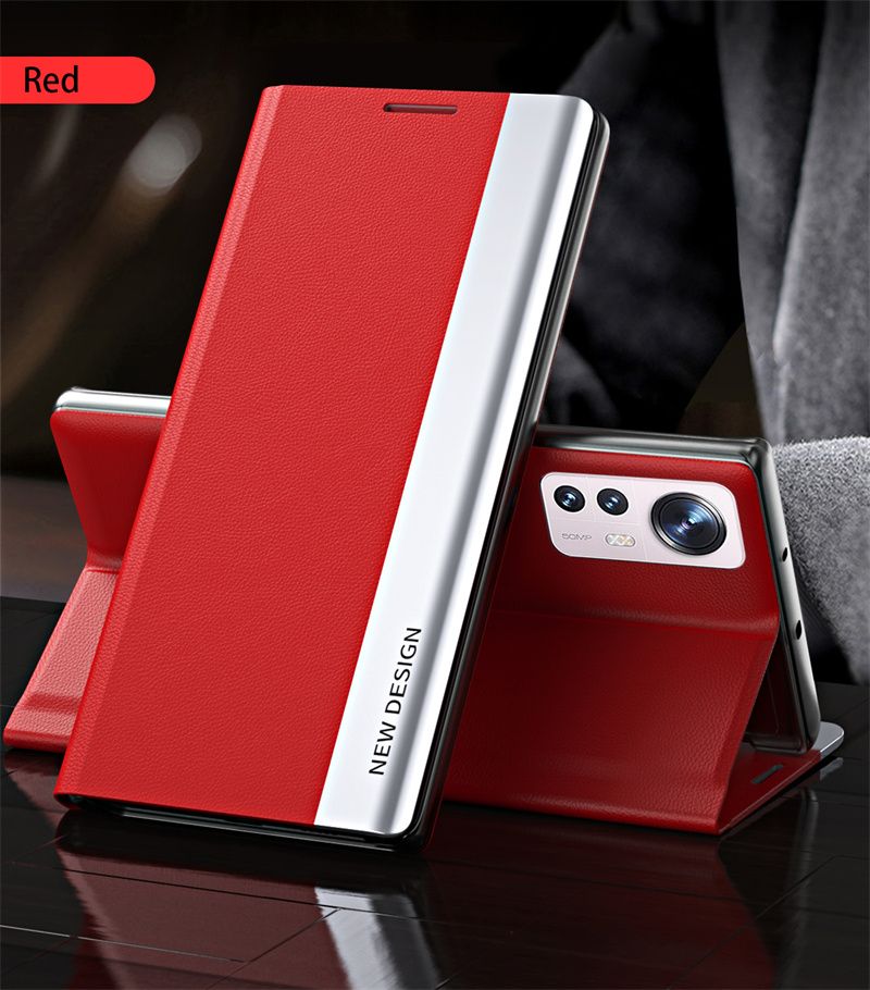 Flip Case For Xiaomi 12 Pro Back Phone Casing Luxury Wallet Stand Book Cover Coque Magnetic Bag Full Package Shockproof
