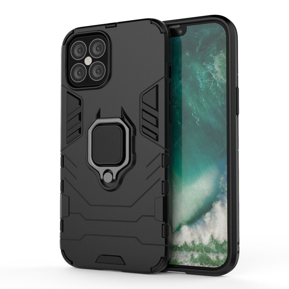 For Huawei P Smart 2019 Case Slim Heavy Duty Hardcase Camera Protection Back Cover with Ring Stand