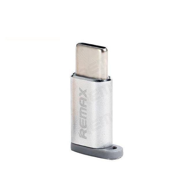 Micro USB to USB Type C Converter Adapter - Silver
