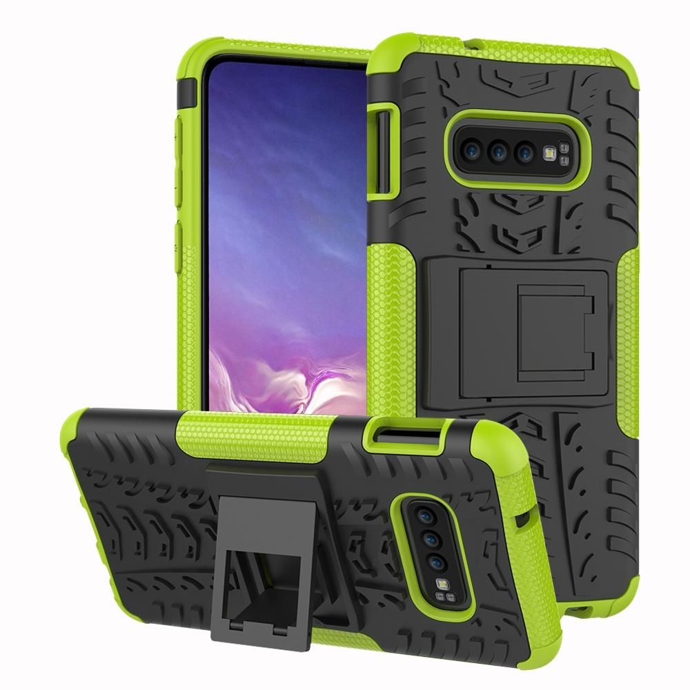 For Samsung Galaxy S10e Heavy Duty Armor Tough Hybrid Shockproof Dual Layer Kickstand Protective Case Cover