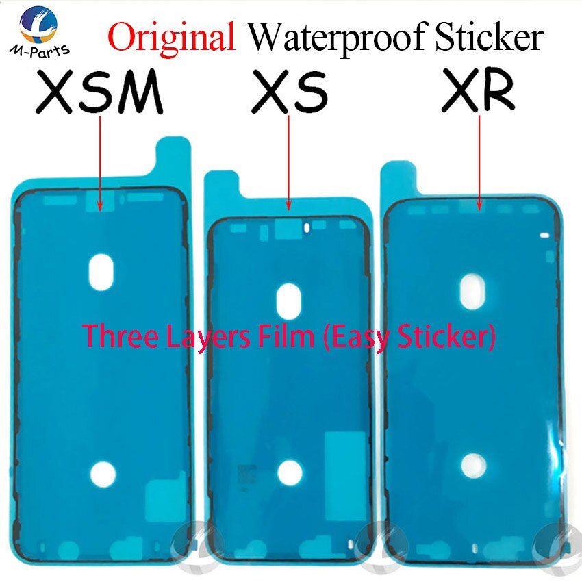 10pc / Lot Waterproof Adhesive For iPhone 6S 7 7P 8 8P Plus X XS XR 11 Pro Max SE2 12 Mini Screen Front Frame Sticker